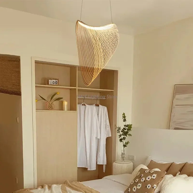 Nordic Designer Birch Wood LED Light Pendant