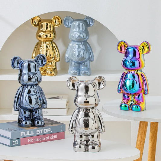 17/27/cm Ceramics Bear Figure Statues