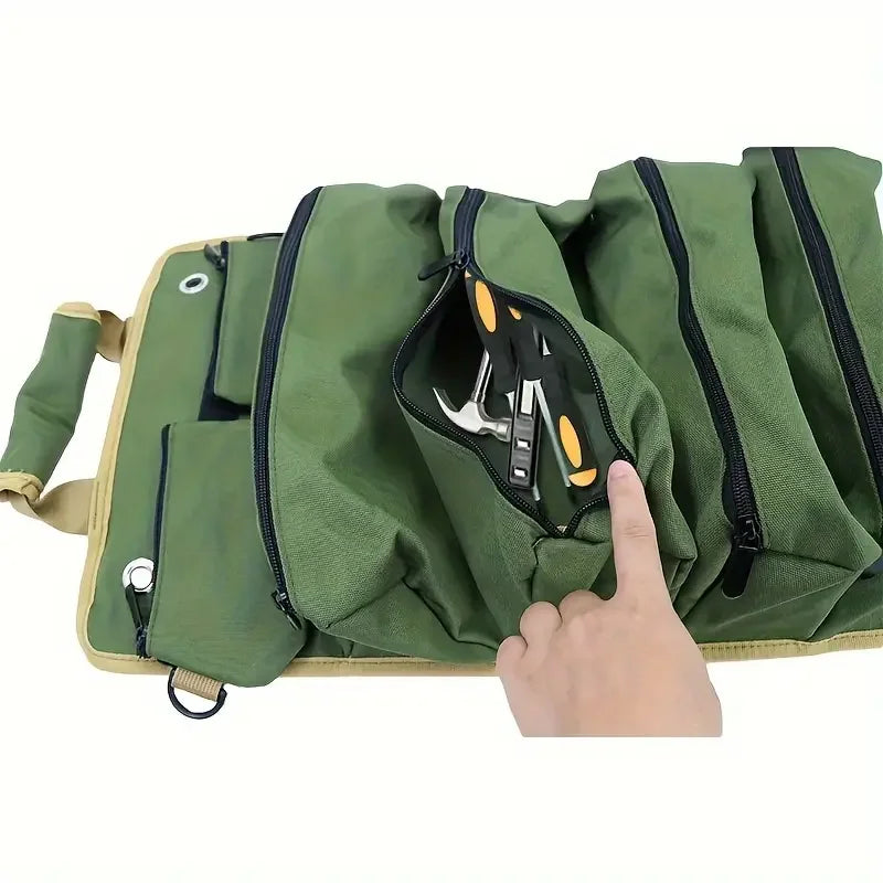 Multi-Purpose Tool Bag High Quality Professional Multi Pocket Hardware Tools Pouch Roll UP Portable Small Tools Organizer Bag