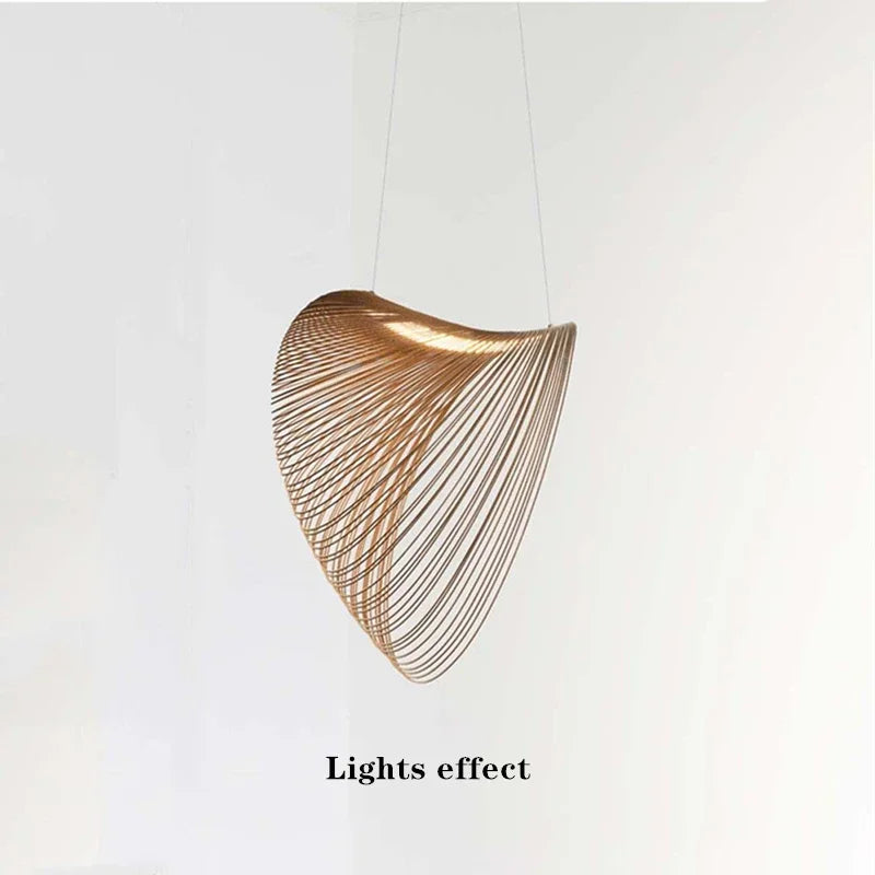 Nordic Designer Birch Wood LED Light Pendant