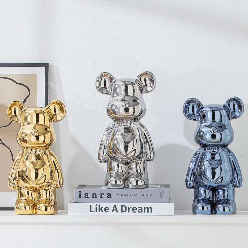 17/27/cm Ceramics Bear Figure Statues