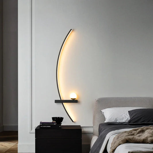 The Nordic Curve Bedroom Light - Sleek Modern Design Fixture