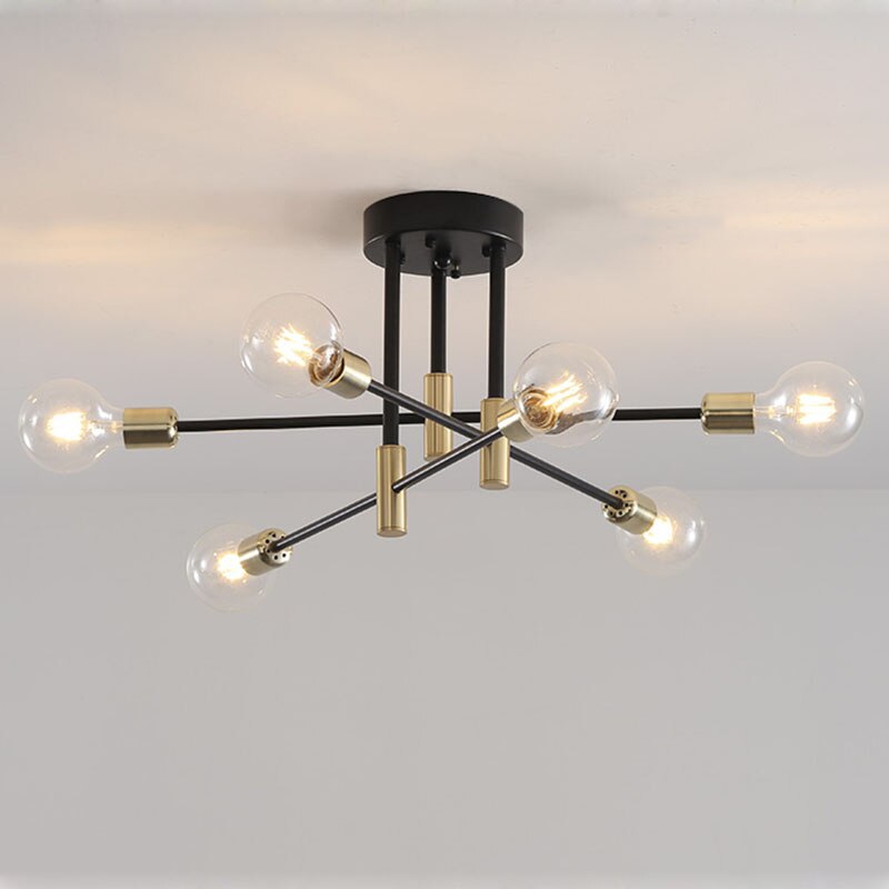 Modern Nordic Black Gold LED Chandelier-the Housite UK