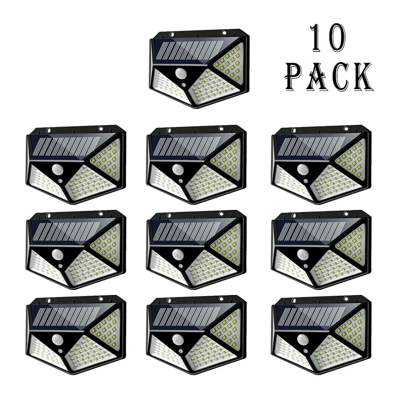 100 LED Solar Wall Lights