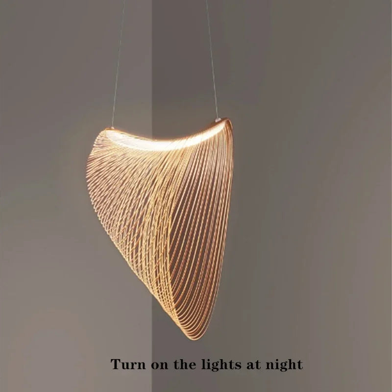 Nordic Designer Birch Wood LED Light Pendant