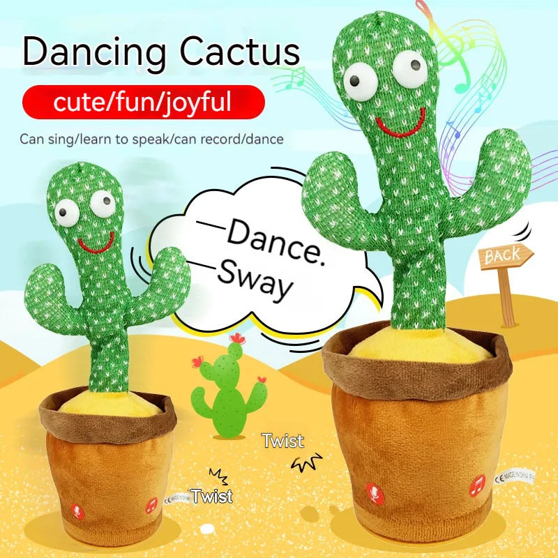 Dancing Talking Cactus Toy – Singing, Mimicking, and Glowing Fun for Babies and Kids