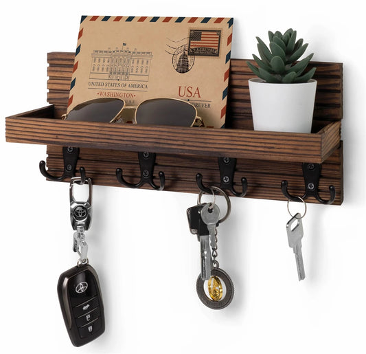 Rustic Wooden Key Holder