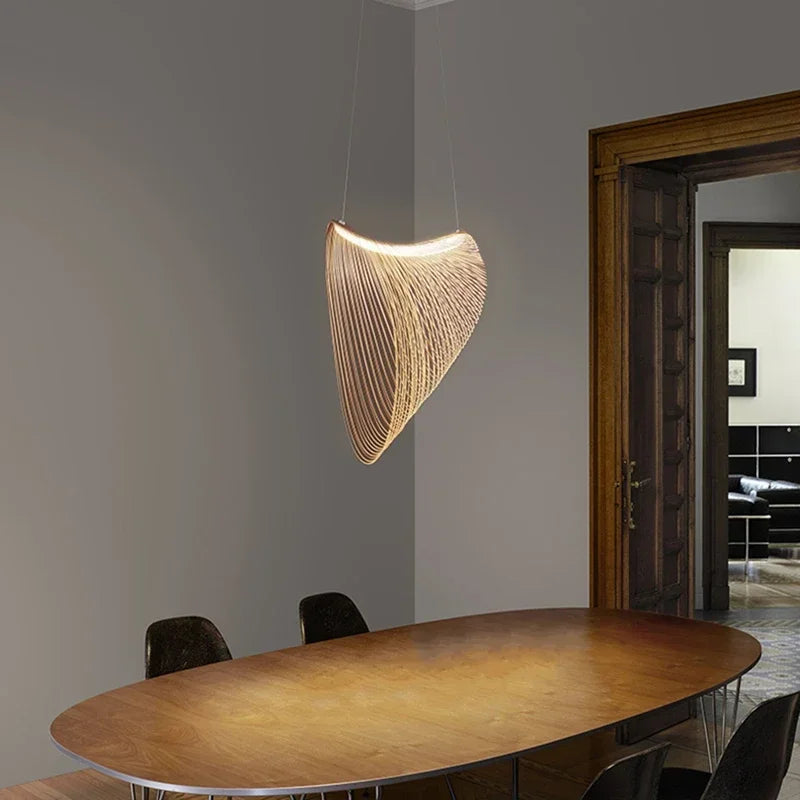 Nordic Designer Birch Wood LED Light Pendant