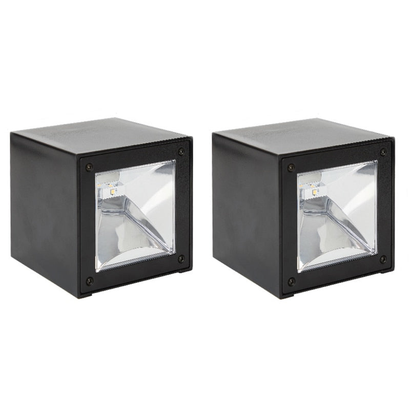 LED Solar Light Outdoor Garden Square Wall Lamp-the Housite UK