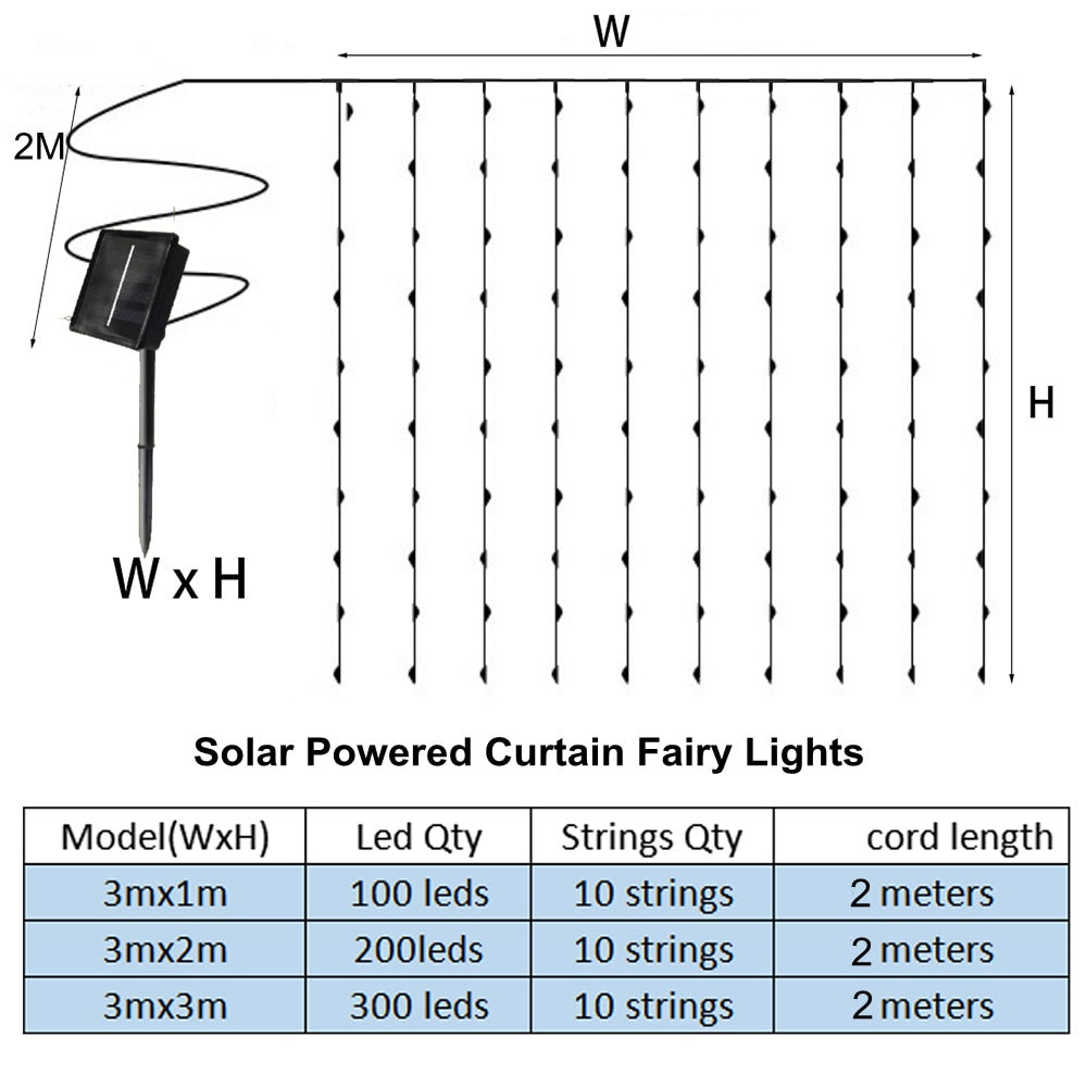 Solar Waterproof Pergola Light Curtain-0-the Housite UK