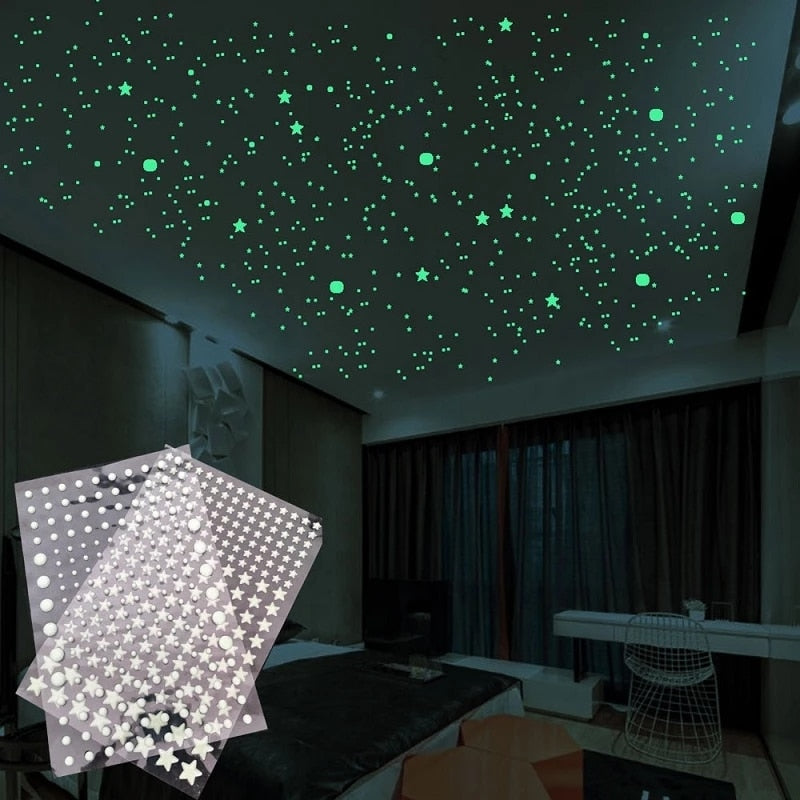 Decorative Luminous Star Stickers-the Housite UK