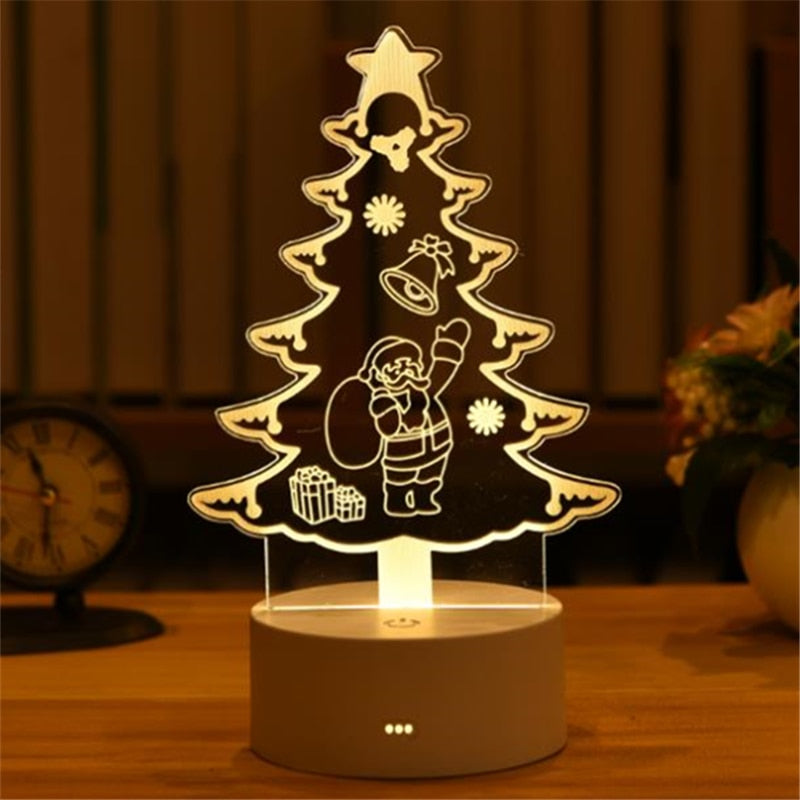 3D Acrylic Holographic usb night light-the Housite UK