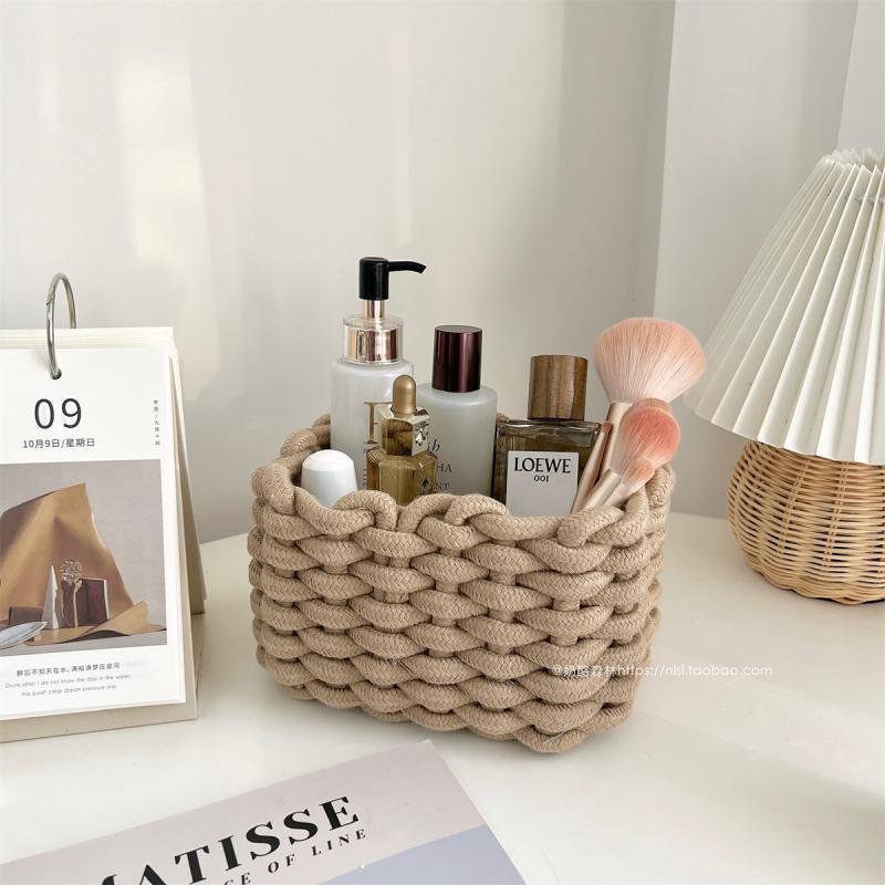 Cotton Rope Hand Woven Storage Basket-0-the Housite UK