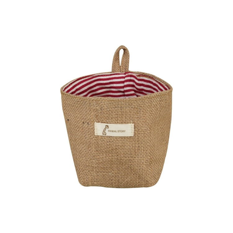 Jute Cotton Linen Storage Bag-the Housite UK