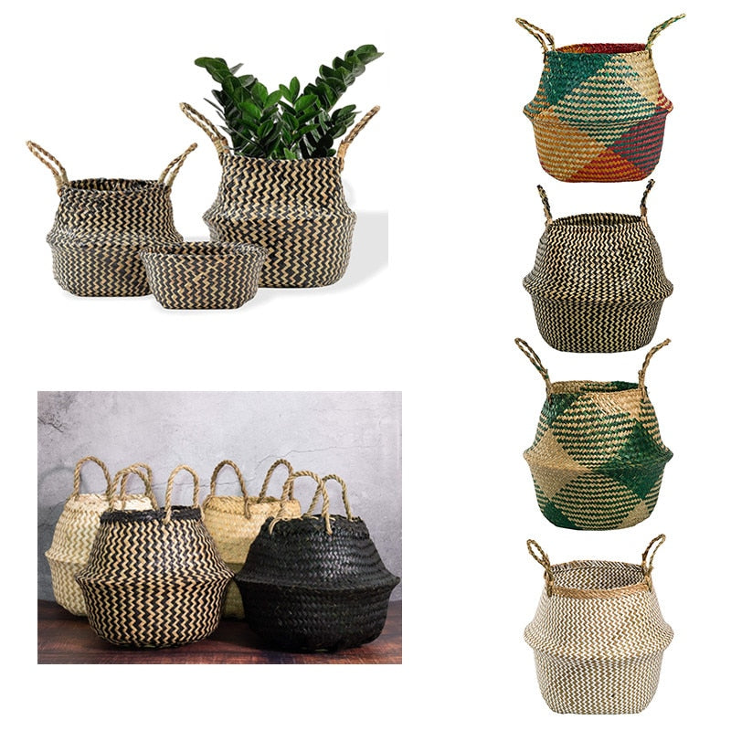 Creative Seagrass Large Size Woven Plant Baskets-the Housite UK