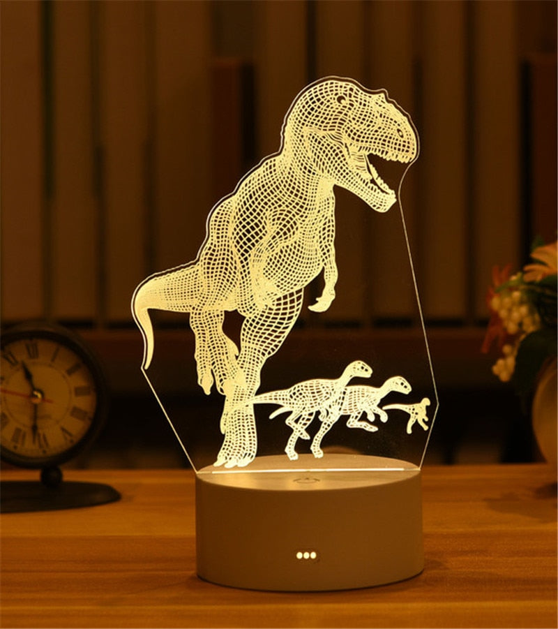 3D Acrylic Holographic usb night light-the Housite UK