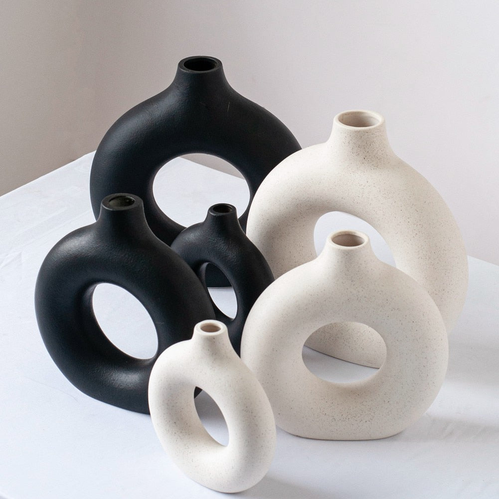 Nordic Donut Ceramic Vase Donuts-the Housite UK