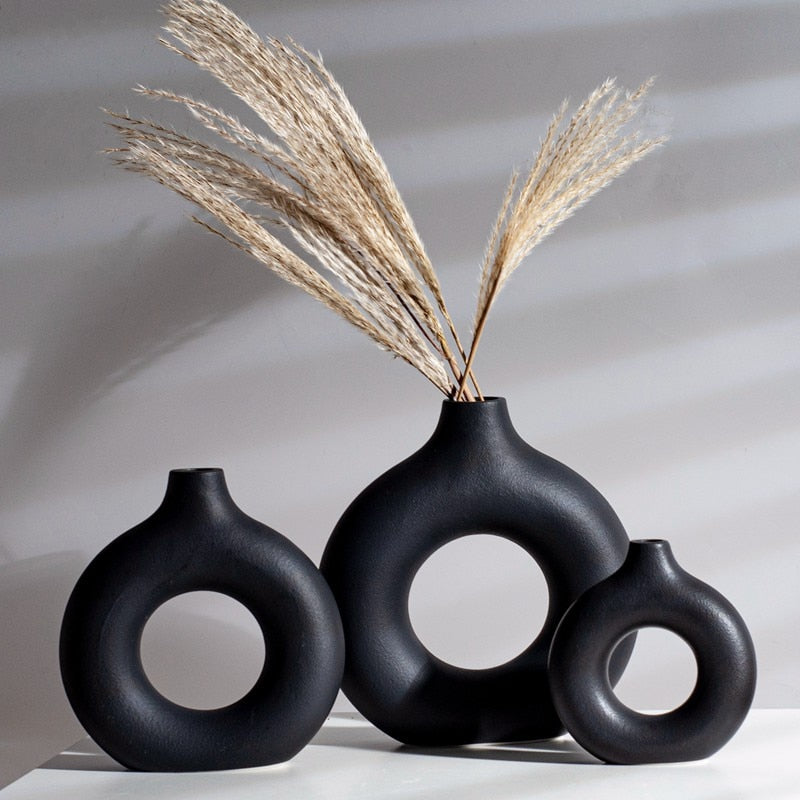 Nordic Donut Ceramic Vase Donuts-the Housite UK