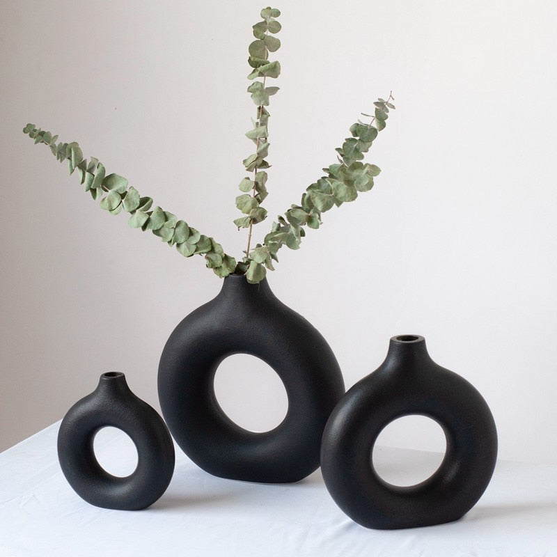 Nordic Donut Ceramic Vase Donuts-the Housite UK