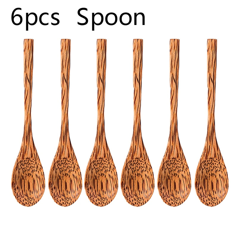 Natural Coconut Bowl And Tableware Spoon Set-the Housite UK