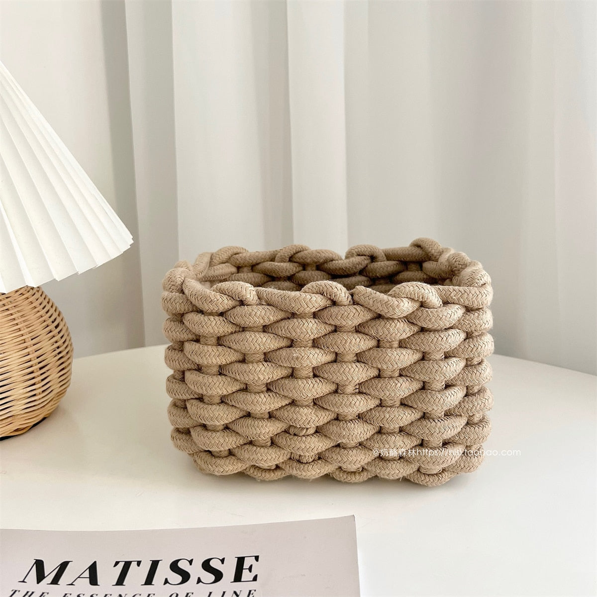 Cotton Rope Hand Woven Storage Basket-0-the Housite UK