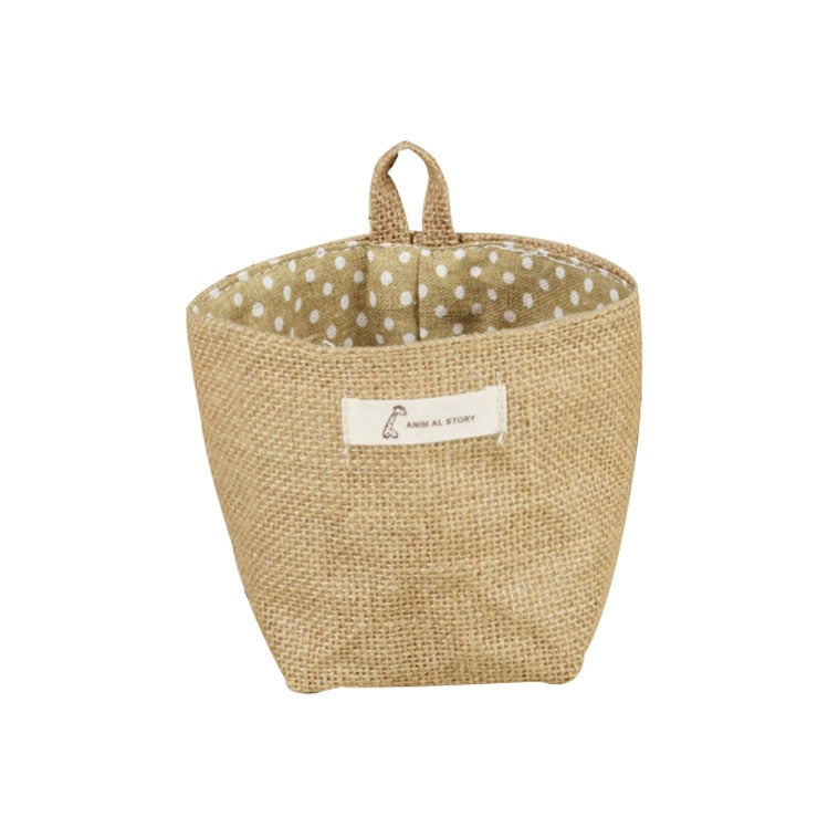 Jute Cotton Linen Storage Bag-the Housite UK