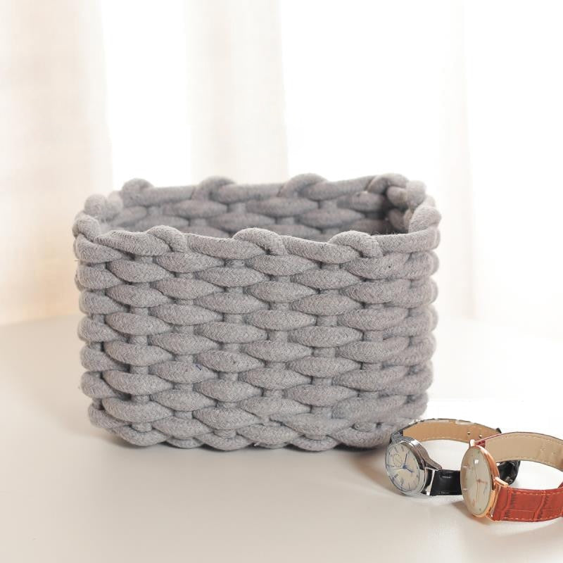 Cotton Rope Hand Woven Storage Basket-0-the Housite UK